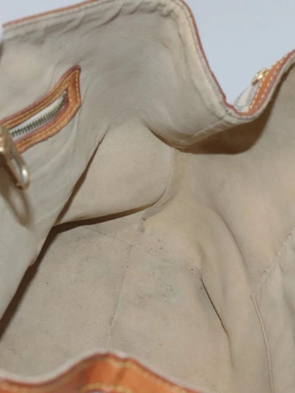 LOUIS VUITTON Damier Azur Hampstead MM Tote Bag N51206 LV Auth ep8433 - Picture 12 of 16